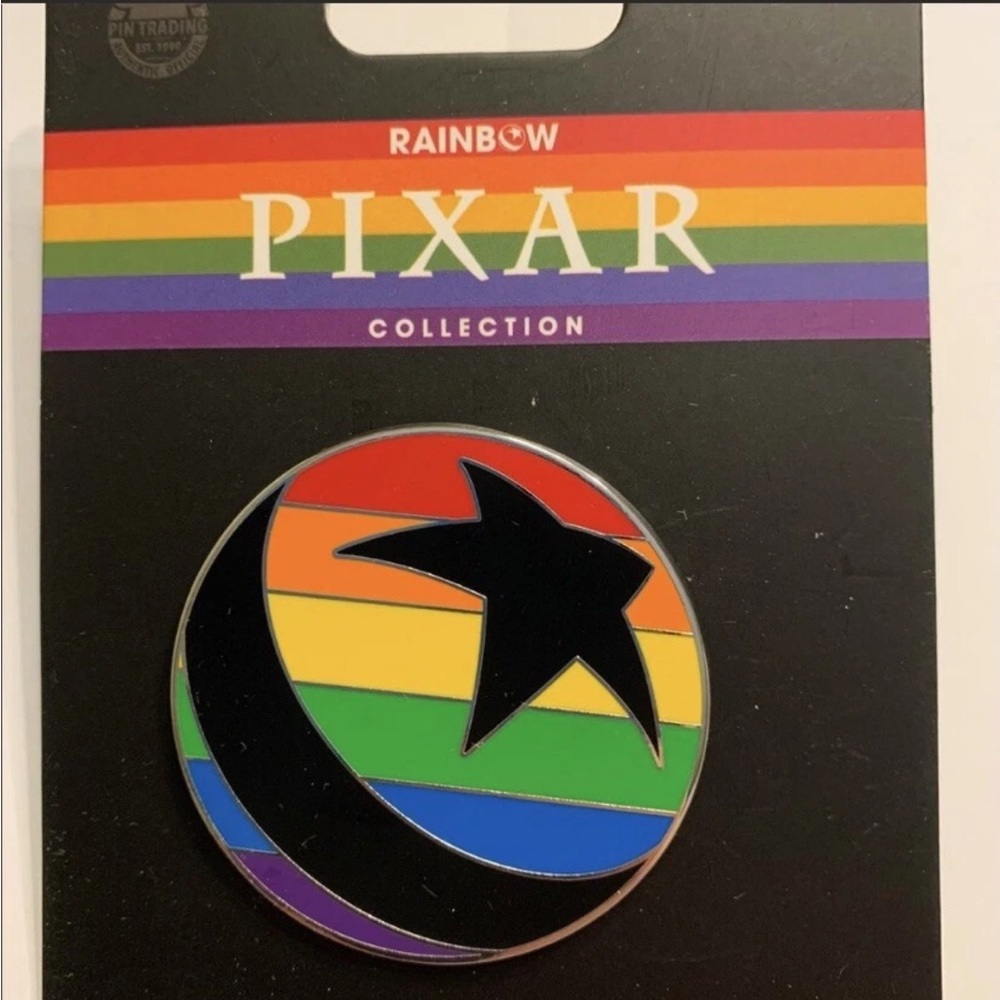 Disney Parks Pixar Ball Rainbow Pride Pin